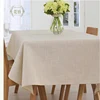 Home textile polyester cotton fabric linen printed cheap restaurant table cloth factory