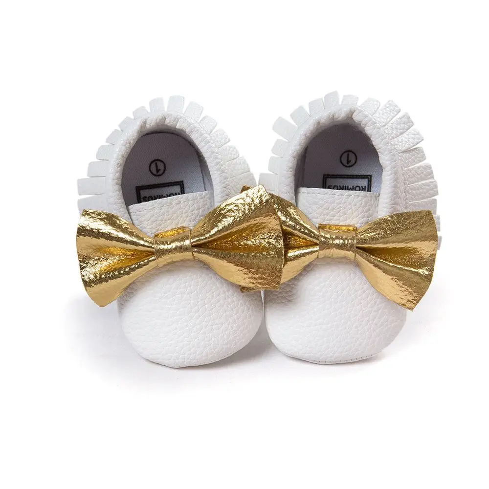 The same paragraph seven! Color bowknot tassel soft bottom shoes baby shoes mens age 0217