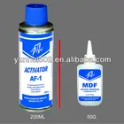 mdf adhesive kit including 1500CPS MDF cyanoacrylate glue and activator