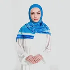 2019 Summer Cotton Voile Hijab Scarf with Flower Printed