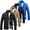 Hot Sale Man Winter Jacket Stand Collar Parka Jacket Solid Thick Jackets and Coats Mens Winter Parkas M-5XL