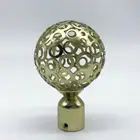 Birdcage Decorative Rattan Cane Ball Birdcage Curtain Rod Finials