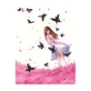 Hot Selling Girls and Butterflies Diy Digital Oil Painting 40*50CM with Frame indoor Decorative hanging Painting by numbers