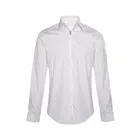 2020 long sleeve white printing pattern dress shirt for boy