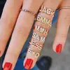 925 sterling silver brass minimal jewelry tiny letters love Heart Star meaning customize name ring