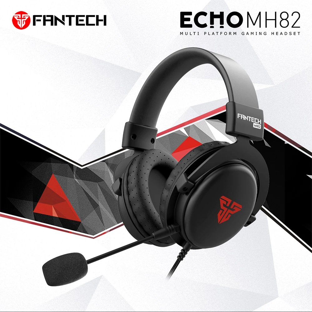 Fantech MH 82 Best Computer Breathable Ear Cups USB Wired Headphone Headset Gaming - ANKUX.COM