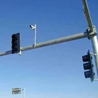 High quality galvanized street pole cctv camera