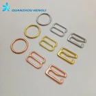 Silver/Gold/Rose Gold bra rings and sliders hooks adjuster