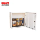 Post Office Lockable Letter Mail Box Standing Steel with Newspaper Holder