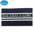 Poly spandex light blue jacquard rib knitted fabric for cuffs collars