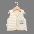 Wholesale high quality 100% cotton newborn baby winter warm vest