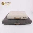 EarthyPawz Large Luxury Pet Mattress Dog Bed and Flat Pet Bed with Handle