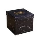 Marble Pattern Printing Packaging Gift Box with gold stamping logo