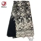 Fancy Lace Lace Fancy 3D Flower Beaded French Net Lace Fabric For Women Dresses