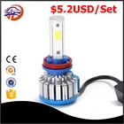 wholesale high power super bright bulbs h11 36w 4200lm auto lamp car led cob headlight