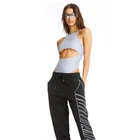 Hot Wholesale Women Sexy Blank Reflective Bodysuit Tops