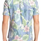100% Cotton Stylish Hawaiian Short Sleeve Floral Print Shirt for Men