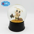 Factory custom made photo water glitter snow globe souvenir