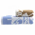Wholesale turkey custom 100% cotton yarn dyed jacquard bath hand towel