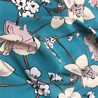 Digital printed China stretch crepe de chine silk devore fabric