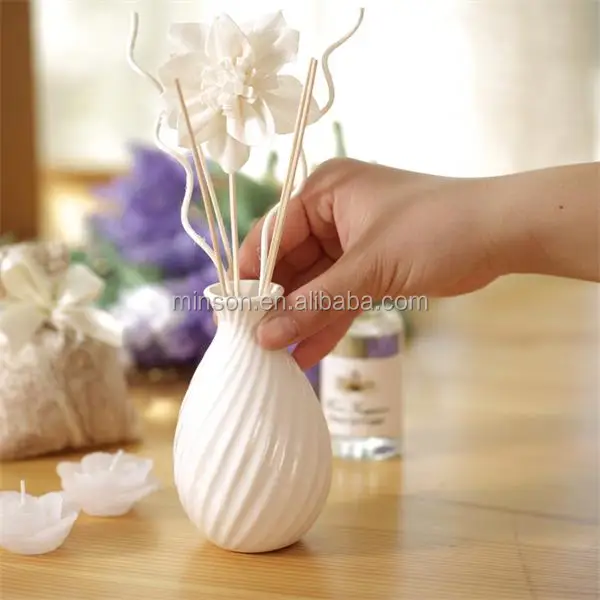 ceramic vase sola flower aroma reed diffuser gift set ts-rda025