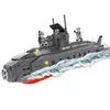 Arms Weapon 502PCS Plastic Military Building Block Submarine For Kid Ausini Fire creative Pigboat Dunker Brick DIY Toys