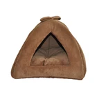 Brown pet beds washable pet house indoor bed dogs bed animal pet