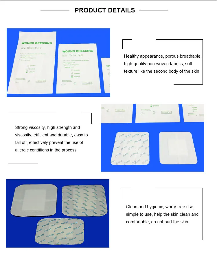 Super absorbent medical  non woven wound dressing