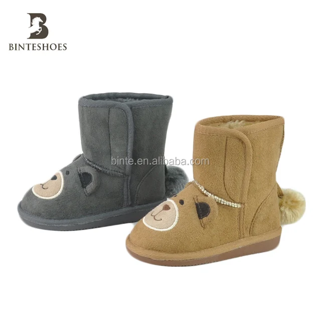 children bear pattern boot shoes newly animal cute snow boots