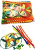 New 5Pcs/lot Mix Color Light Outdoor Toy UFO Plastic Flying Saucer dragonfly Disc plastic flying ring Frisbee