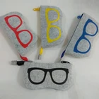 optical shop promotion eyeglasses pouch, felt glasses bag protective sleeve ,sun glass bag