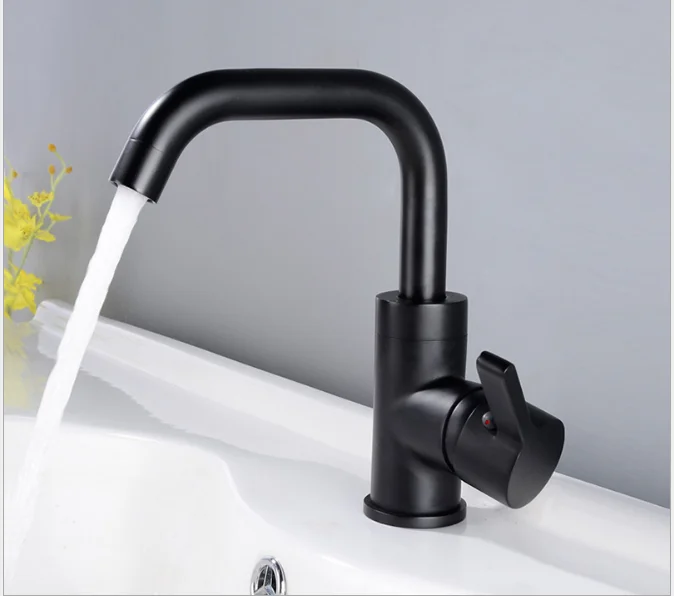 Basin Mixers Brushed Gold Hot Cold Water Bronze Bathroom Faucets