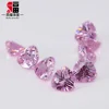 high quality lowest rate Korea cut synthetic gemstone trillion pink cubic zircon for silver jewelry