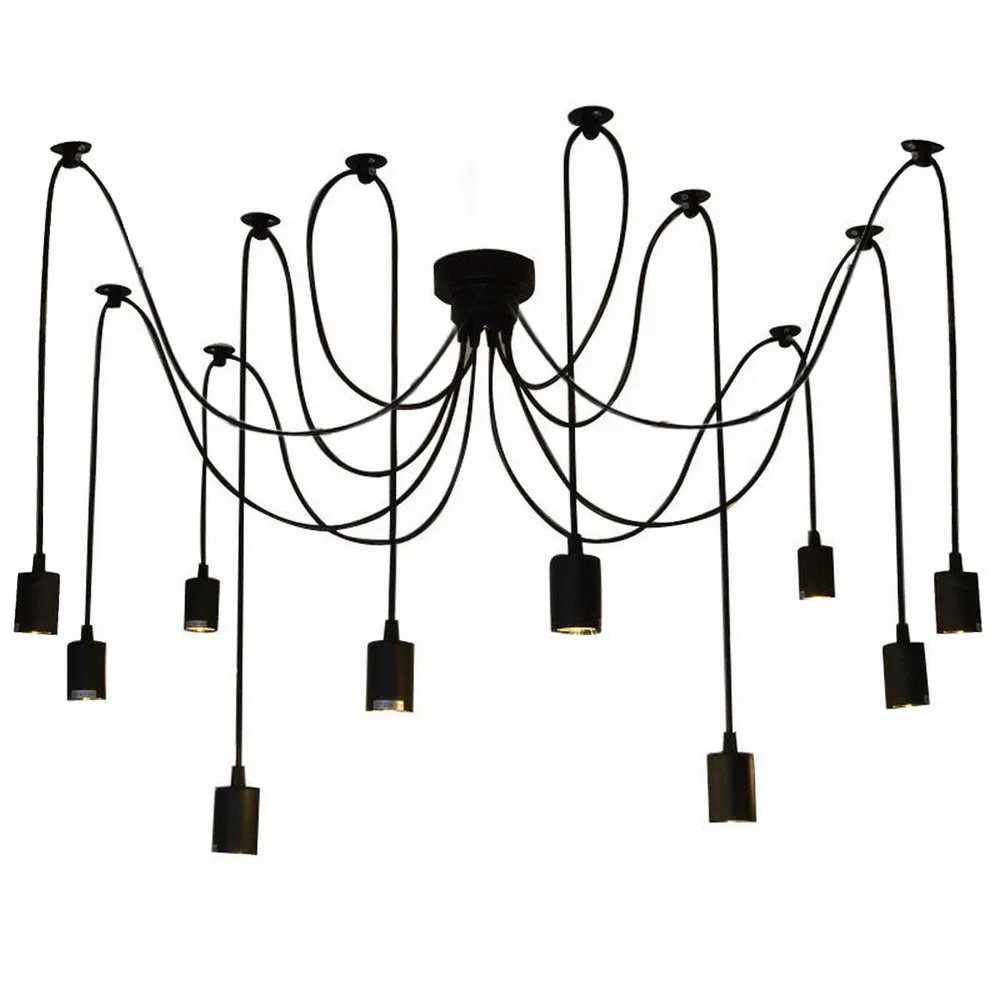 Retro Spider pendant Lamp Classic Decorative Loft Lights American Country Edison Pendant Light E27/E26 120V-240V New Arriving