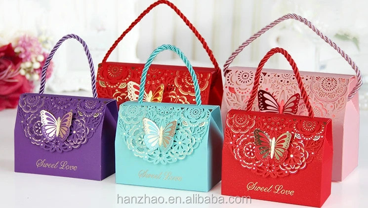 indian wedding favor paper sweet bag box candy gift boxes with