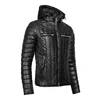 Mens Wholesale Custom Fashion Zipper Bomber Winter PU Leather Jacket Male