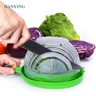 2019 new Salad Cutter Bowl Easily Fruit Vegetable Salad Maker Bowl Fast and Effective salad plastic bowl