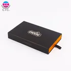 Custom Drawer Style Fancy Matte Black UV Cardboard Match Gift Box