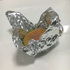 10mic to 40mic thickness disposable color customized logo printing embossed grease proof aluminum foil hamburger packing paper