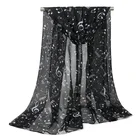 Europe hot sale musical character printed pareo emoji beach towel chiffon scarf shawls