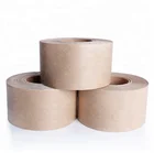 Fiber reinforced gummed water activated kraft paper tape