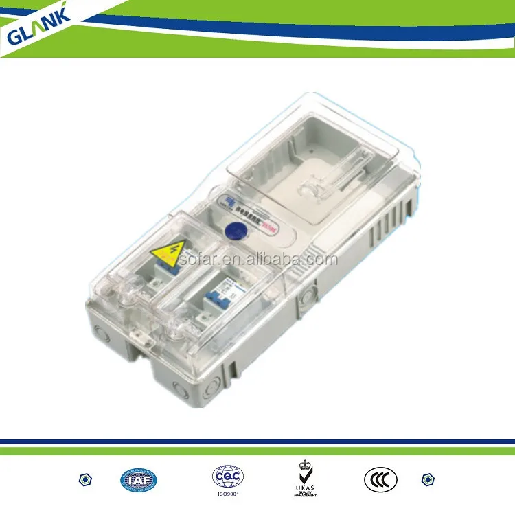 Polycarbonate Meter Boxes for Single Phase prepayment Electricity Meters