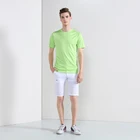 Pure color short sleeve mens sports 100 polyester t shirts