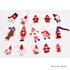 Christmas ornaments Santa Claus dolls snowman deer decorate wreaths, rattan rings Christmas trees decoration
