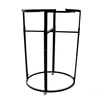 popular retail metal portable revolving clothing hanger rack steel dryer display round rotating clothes rack for sale