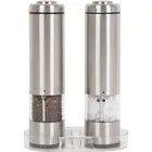 Stainless Steel Battery Operated Salt and Pepper Grinder Set