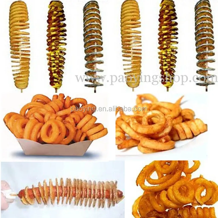 Manual Spiral Potato Curly Cutter Potato DIY Twister Maker Tornado