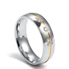 stainless steel ring base minimalist diamond ring for men