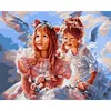 Hot Sell Angel girl DIY Painting By Numbers Handpainted Canvas Painting Home Wall Art Picture For Living Room Unique Gift 40X50