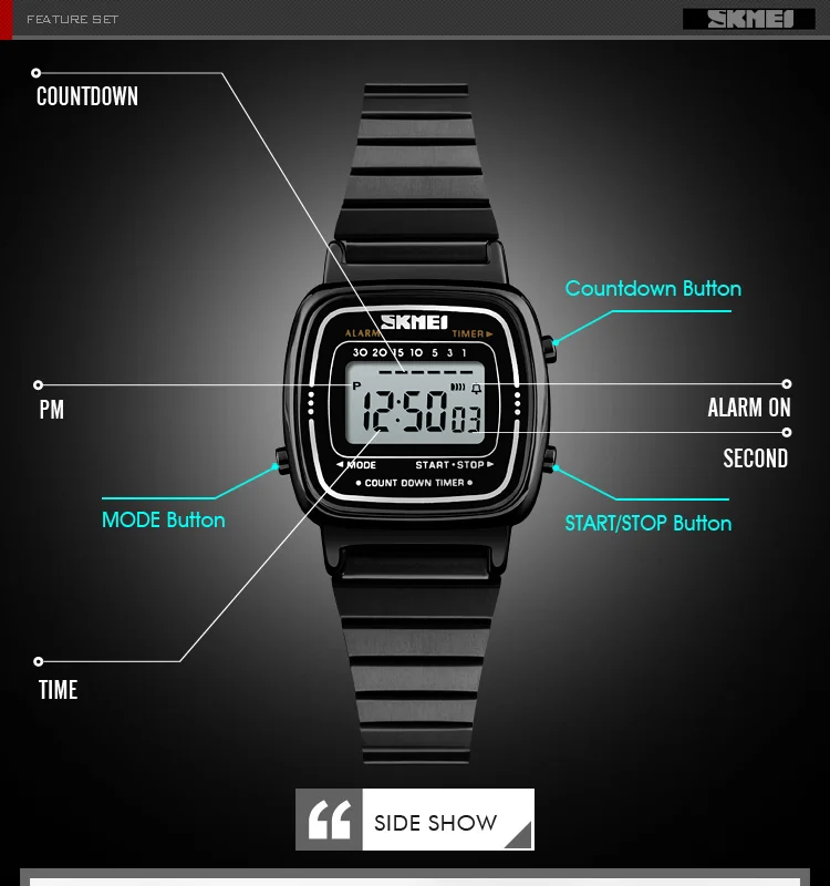 Cheap chinese zinc alloy plating wrist women led watches